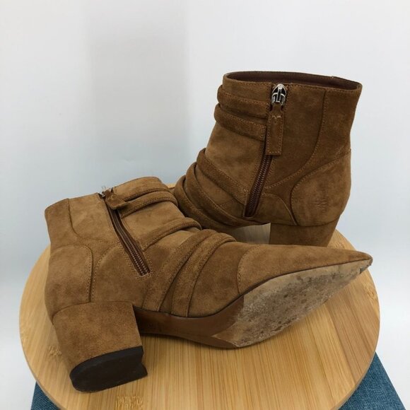 Tabitha Simmons Brown Christy  Suede Ankle Boots size EU 36.5 - Picture 10 of 16